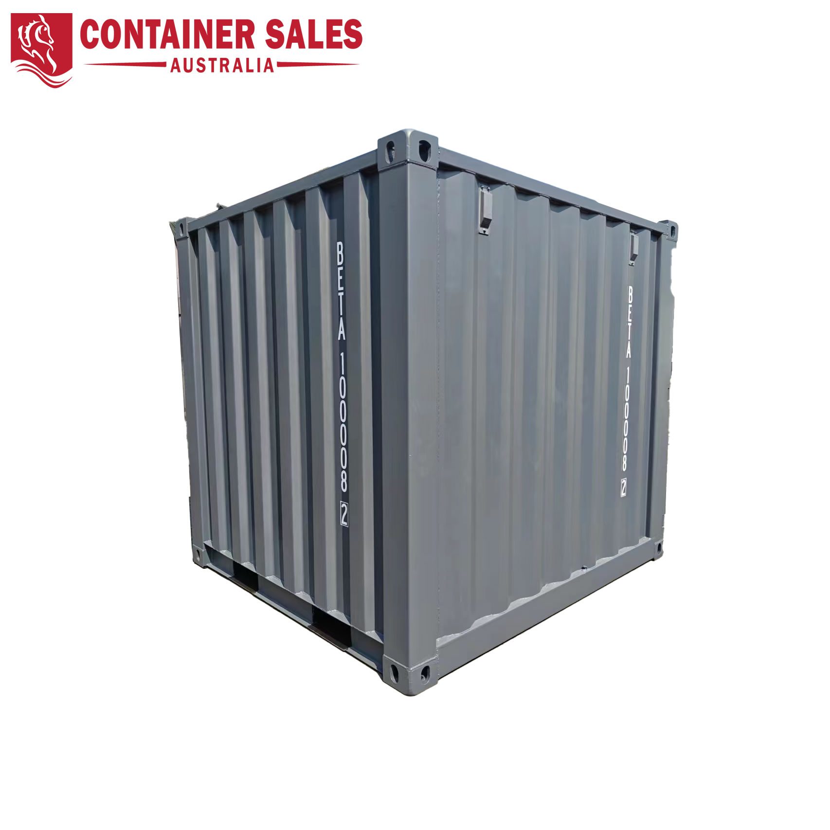 10ft New Shipping Container Side View