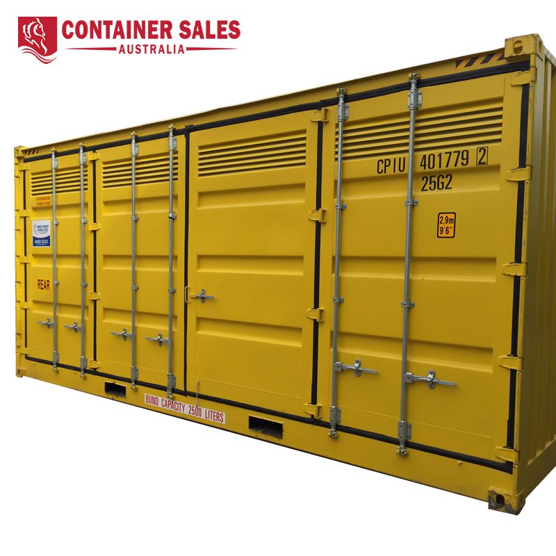 20ft Dangerous Goods Storage Shipping Container Side Closed